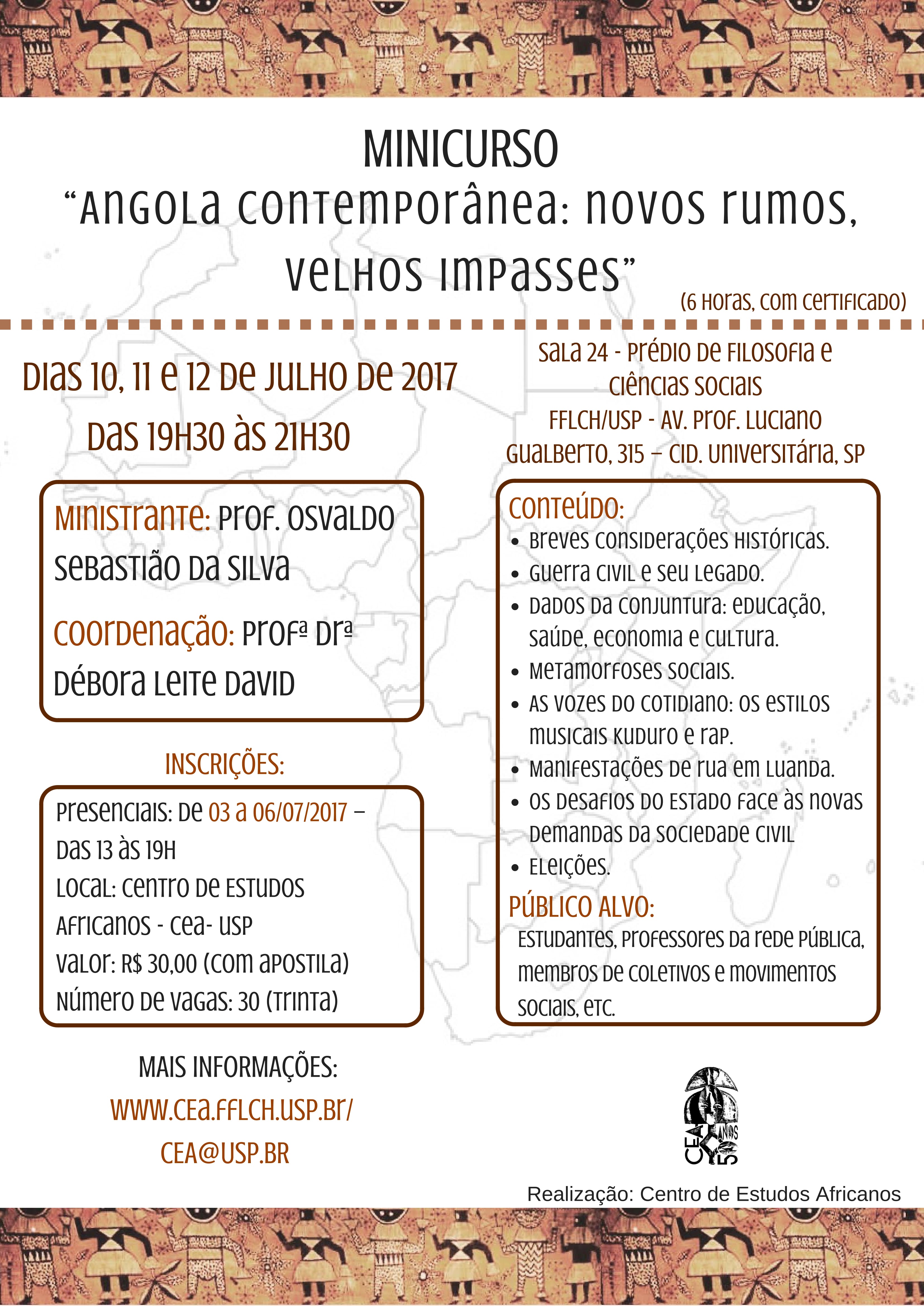 Minicurso "Angola contemporânea: novos rumos, velhos impasses"