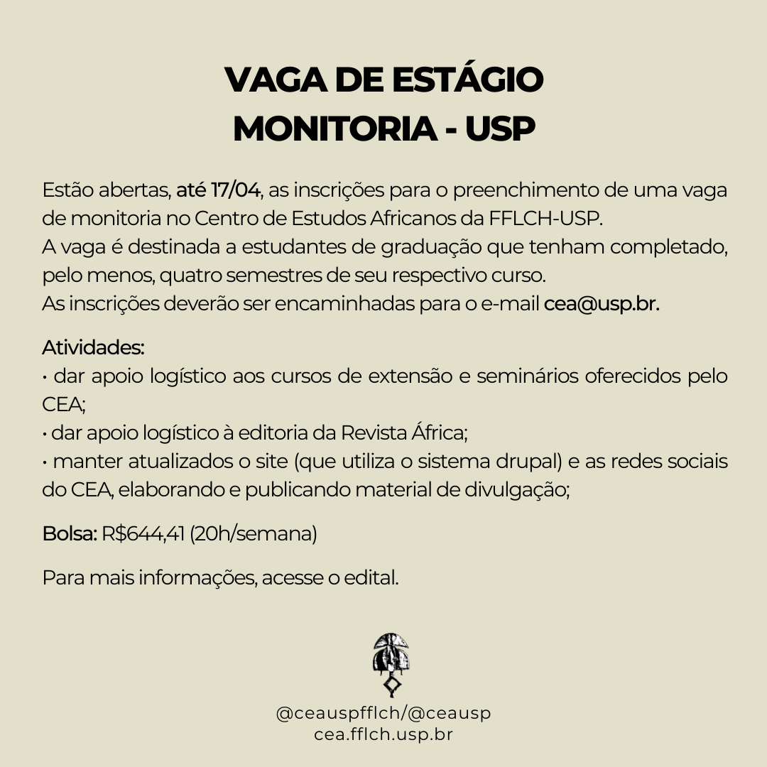 Vaga monitoria 2023